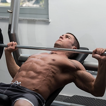 Incline bench press indoors