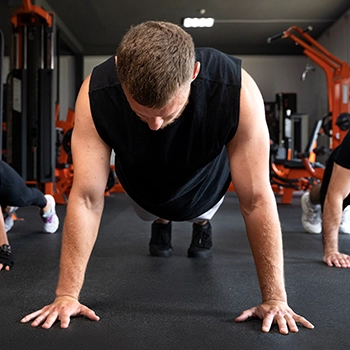 Man doing push ups