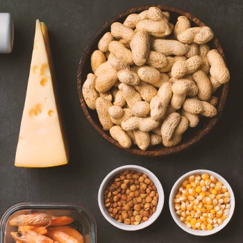 Close up shot of foods with iron nutrients