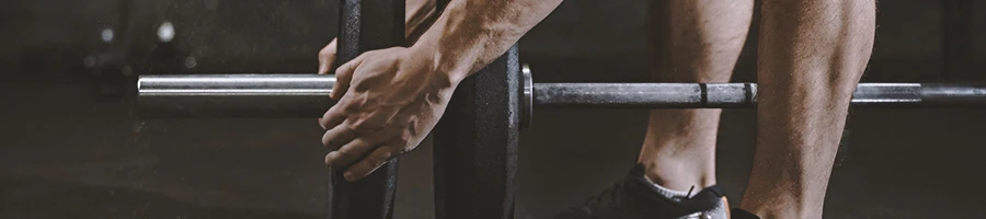 A body builder lifting weights