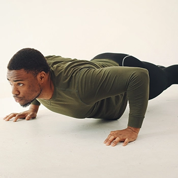 Starting position of push up