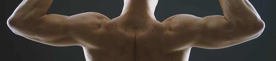 A person with good back muscles