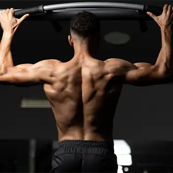 a picture of a man showing his back