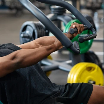 Man doing a chest workout