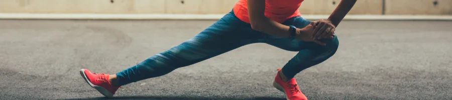 Person doing a lateral lunge