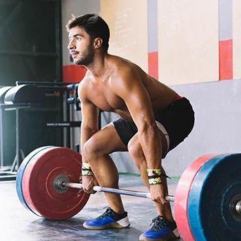 A man doing proper breathing in doing his exercise