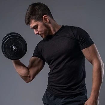 A man doing unilateral exercise