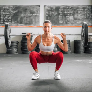 Person lifting barbell