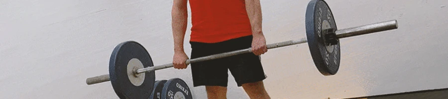 A person doing a Romanian deadlift