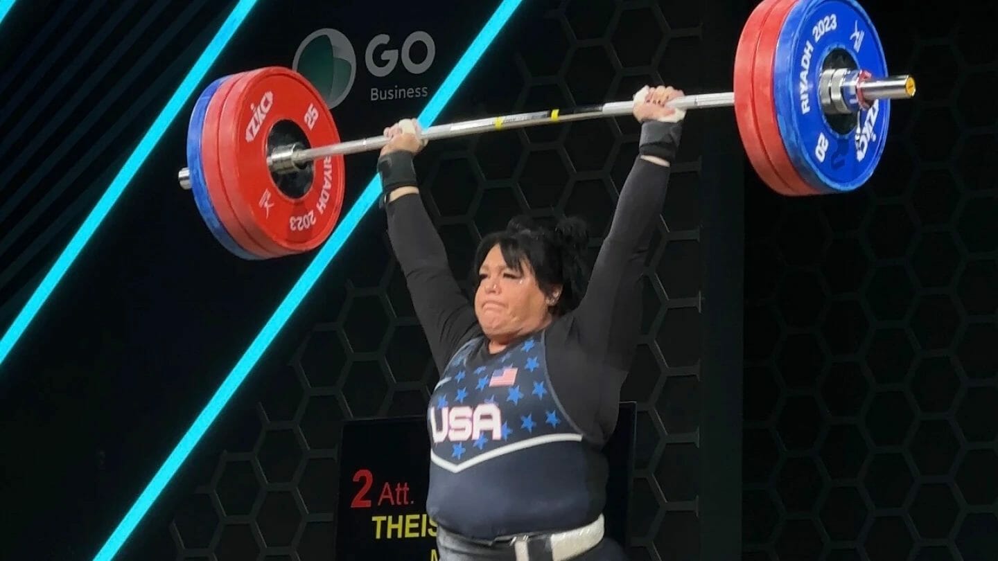 Mary Theisen-Lappen lifting weights