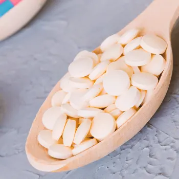 Close up shot of BCAA supplement pills of Conor McGregor