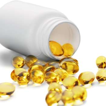 Yellow supplement pills