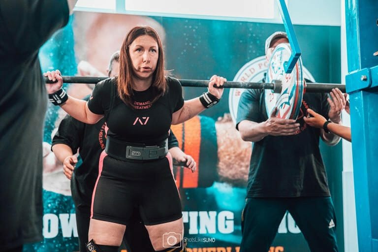 Helen Redhead lifting weights