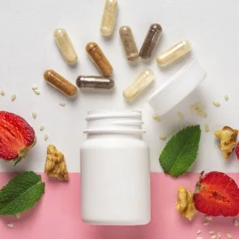 Supplements in a bottle