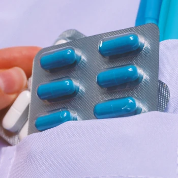 Close up shot of Testosterone Tablets