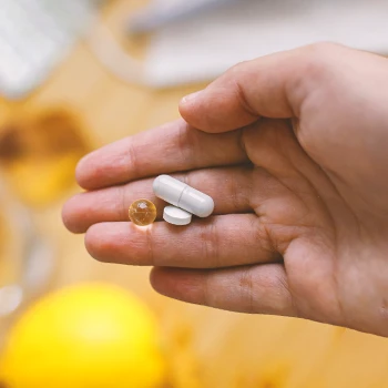 Close up shot of Zinc pills