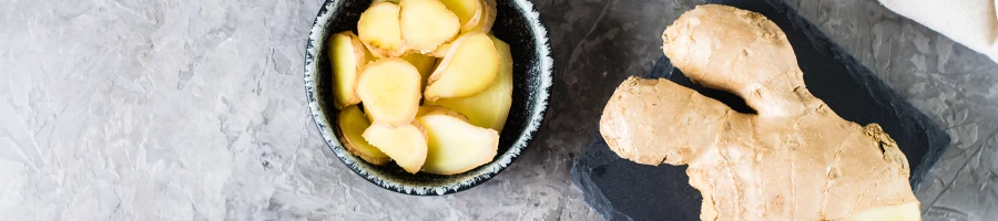 Ginger and ginger small slices