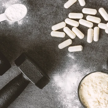 Supplements and other pre workout on the table