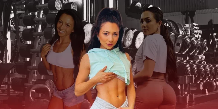 Ashley Nocera posing at the gym