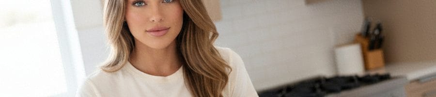 Daisy eating healthy meal