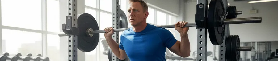 Daniel doing squat workout