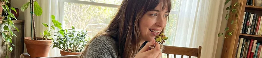 Dakota eating healthy meal