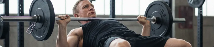 Daniel doing a bench press