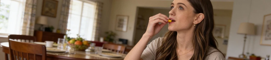 Natalia Dyer taking supplements