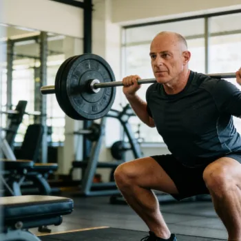 David doing leg workout in the gym