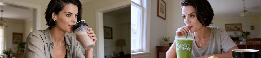 Jaimie Alexander drinking whey and eating a healthy diet