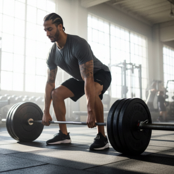 Colin working out his deadlift