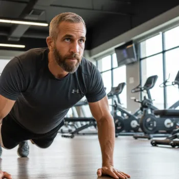 Paul doing a push up