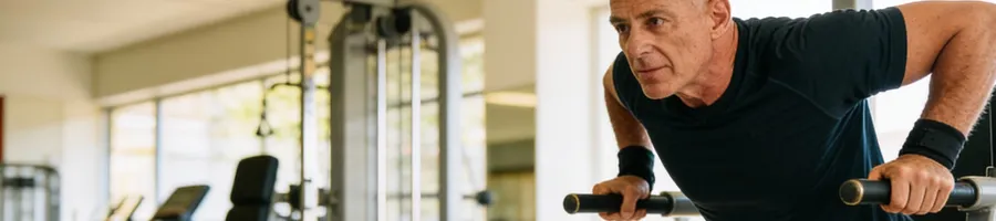 David working out in the gym