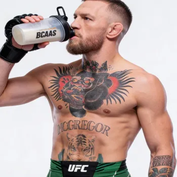 Connor drinking BCAAs for supplement