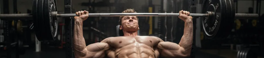 David doing a bench press workout