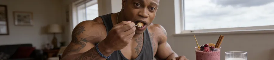 Brandon eating a healthy diet plan