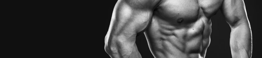 A man showing his muscles