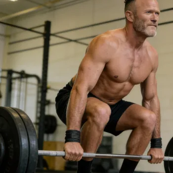 Michael doing a deadlift