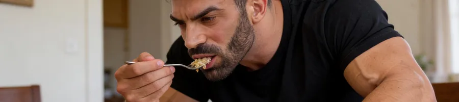 Sergi eating a no junk food diet