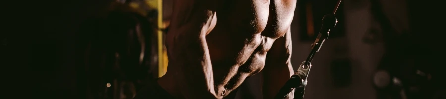 A man doing his routine in the gym