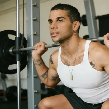 Mason doing a heavy deadlift