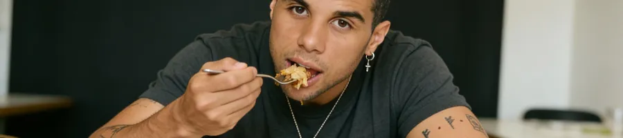 Mason eating a healthy diet plan