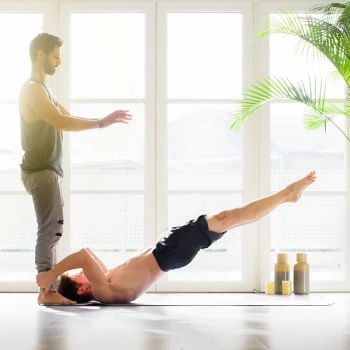 A man doing his workout