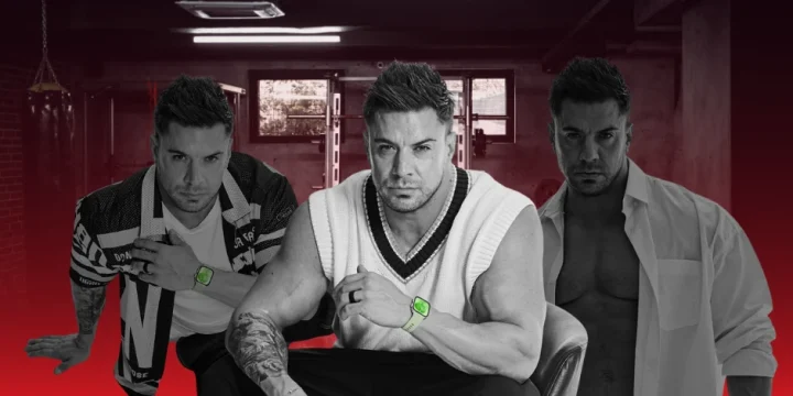 Jaco de Bruyn collage in the gym