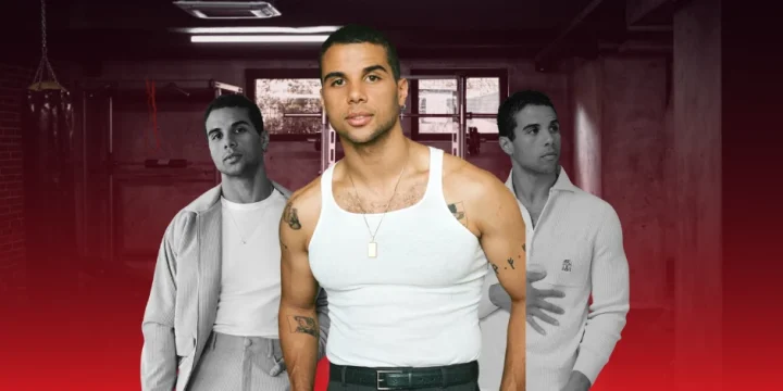 Mason Gooding collage in the gym