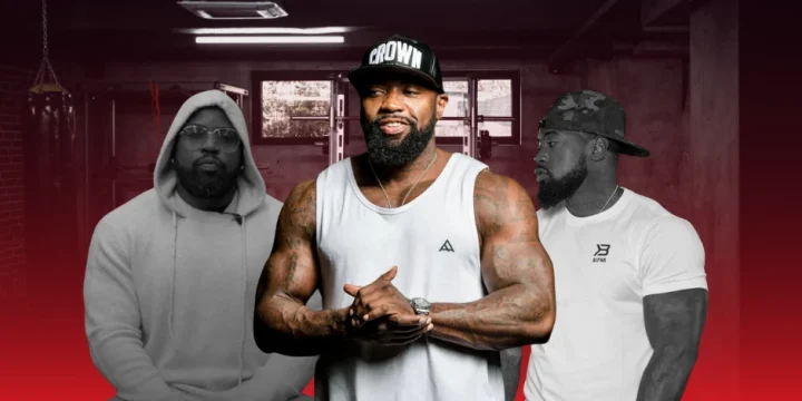 Mike Rashid collage in the gym