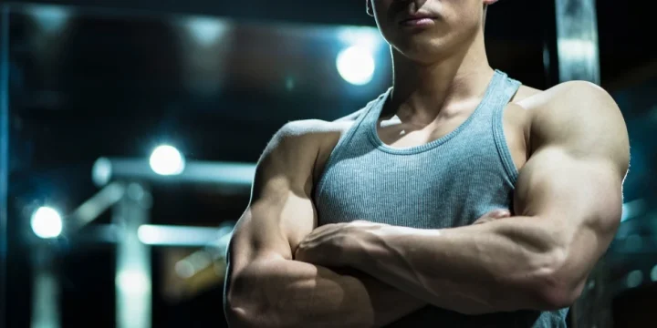 A man with toned arms