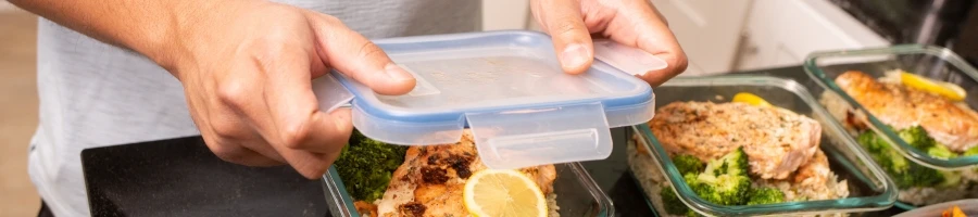 A man preparing his meals