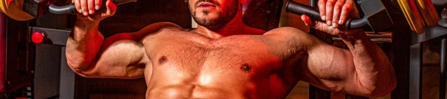 A man in great shape working out