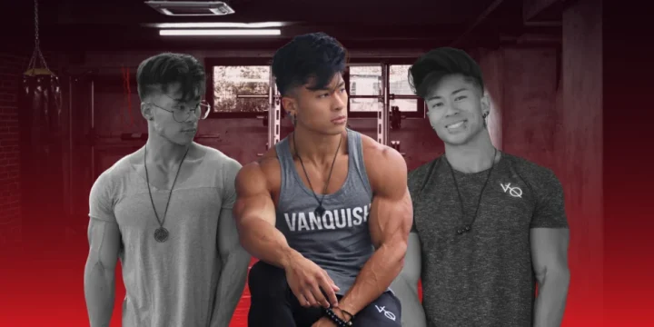 Nyle Nayga collage in the gym
